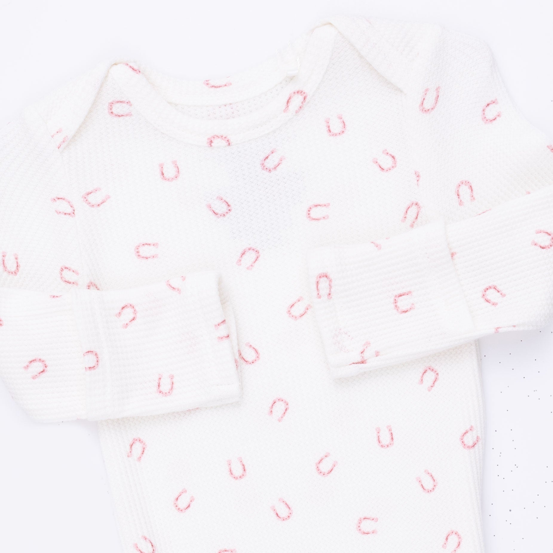 Little Horseshoes Pink Knotted Gown And Knot Headband