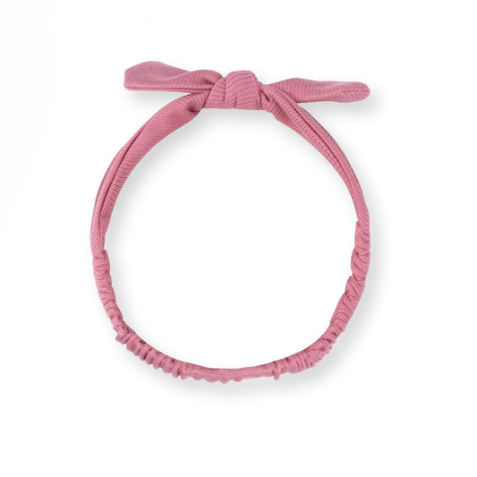 Solid Baroque Rose Knotted Headband