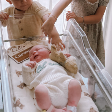 Bamboo Muslin Swaddle Blanket- Teddy Bear