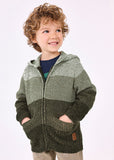 Knit Colorblock Sweater: Dill
