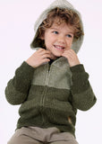 Knit Colorblock Sweater: Dill