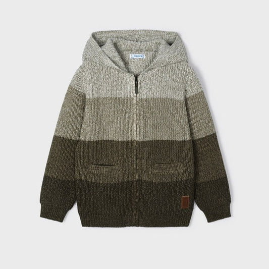 Knit Colorblock Sweater: Dill