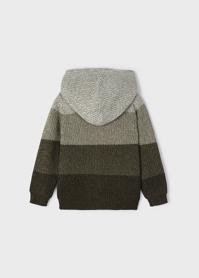 Knit Colorblock Sweater: Dill