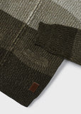 Knit Colorblock Sweater: Dill