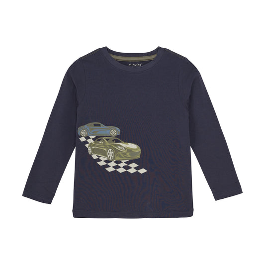Parisian Night Sports Car Long Sleeve Tee