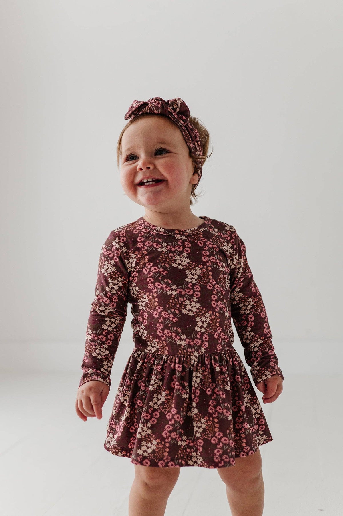 Cluster Garden Floral Bodysuit Dress