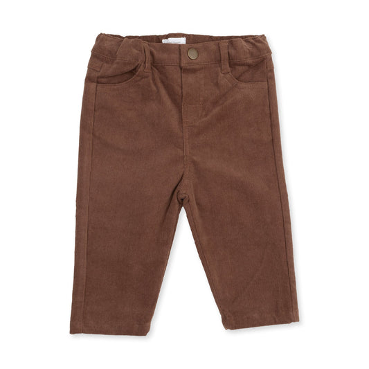Solid Beaver Fur Corduroy Adjustable Pants