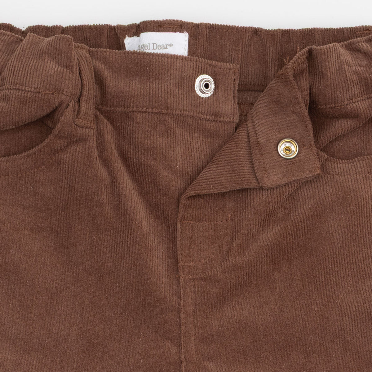 Solid Beaver Fur Corduroy Adjustable Pants