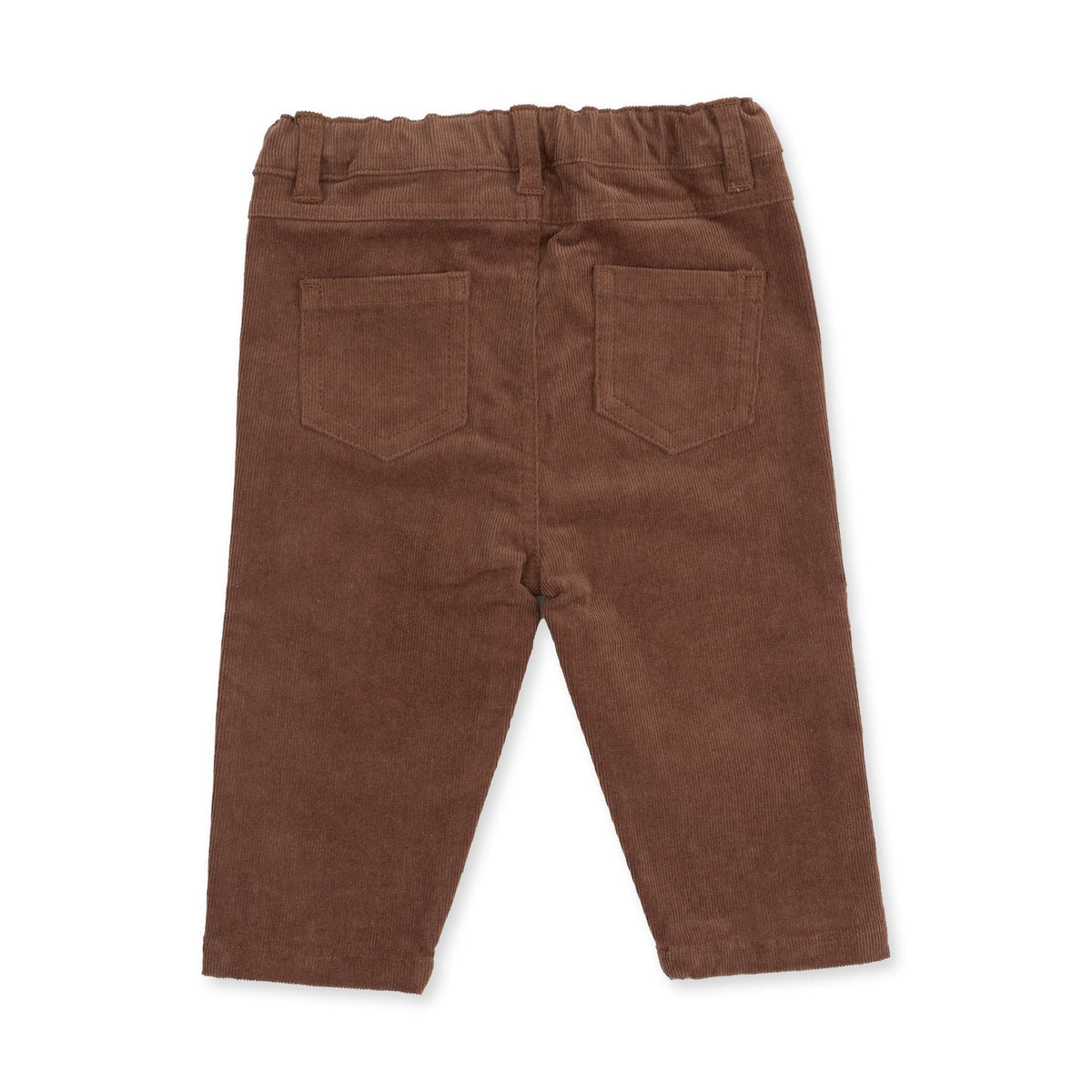 Solid Beaver Fur Corduroy Adjustable Pants