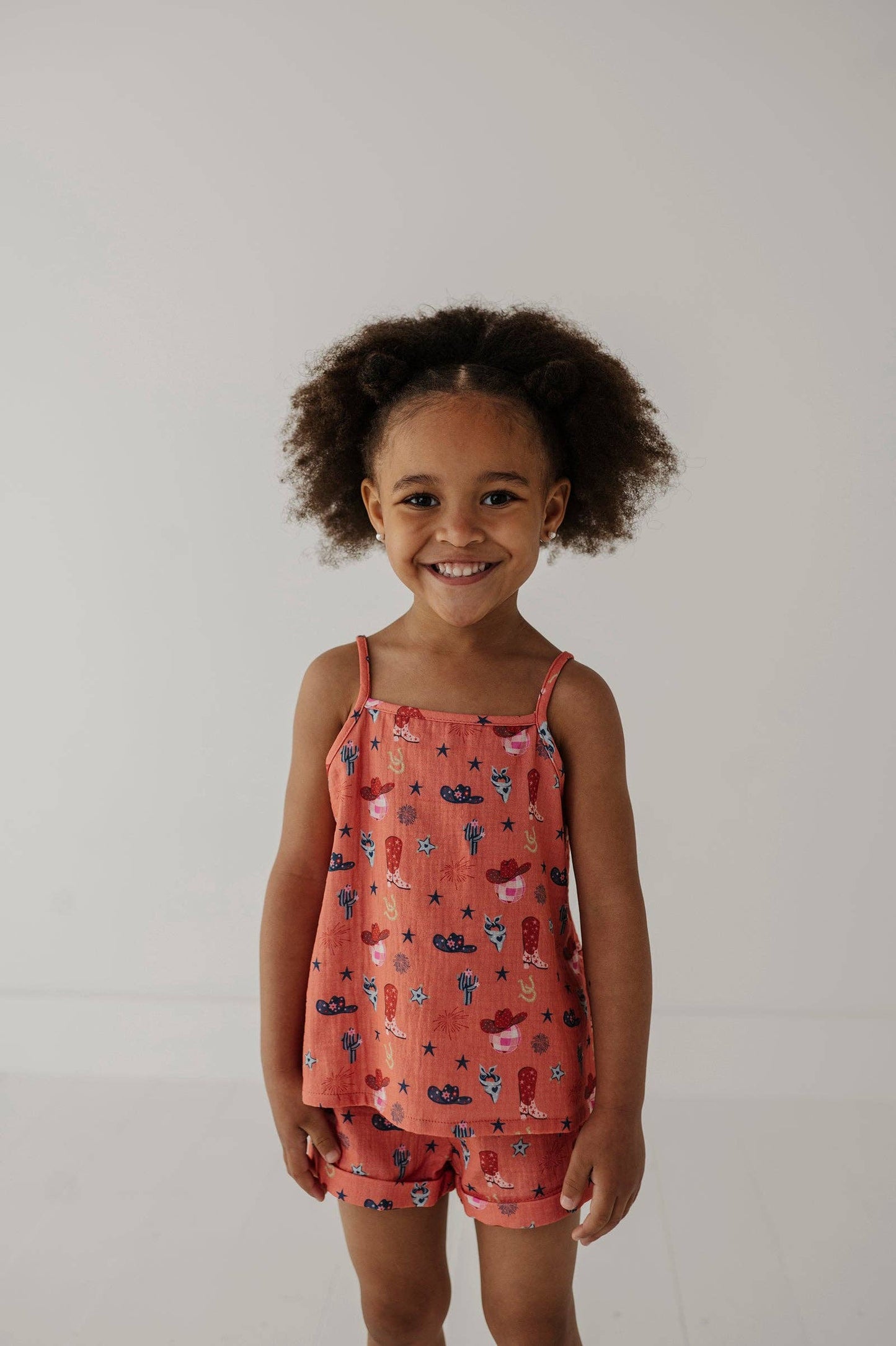American Cowgirl Gauze Tank & Short Set