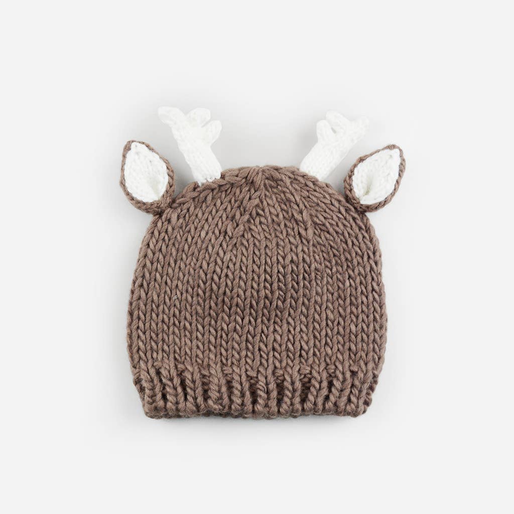 Organic Hartley Deer Beanie- Tan