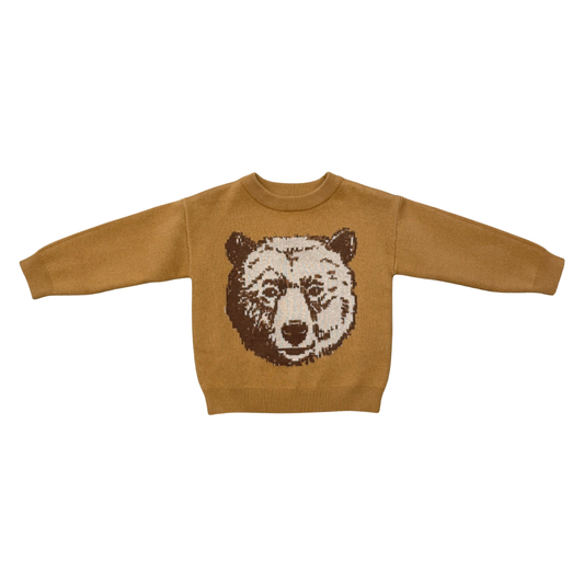 Pixelated Bear Knit Sweater