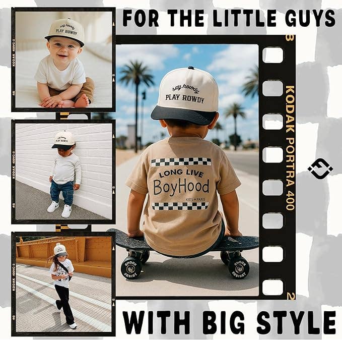 Toddler Say Howdy Play Rowdy Snapback Cap