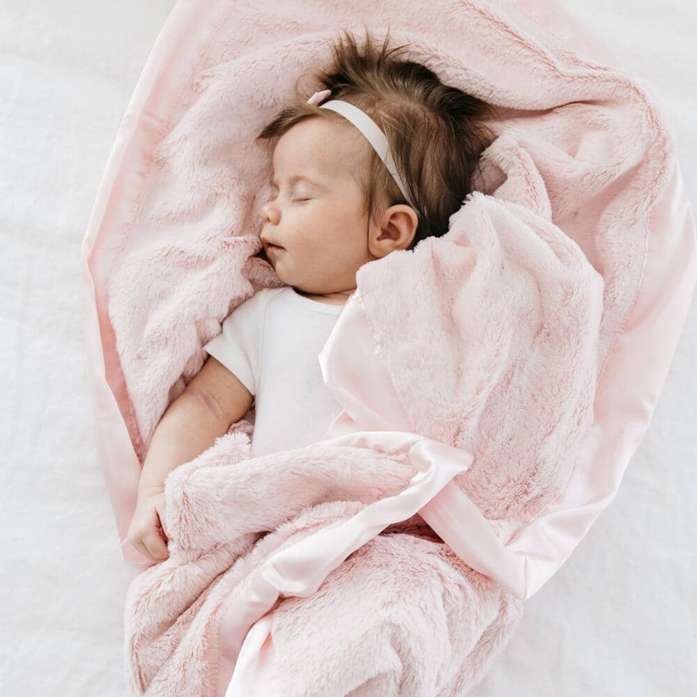 Satin Border Chenille Blanket -  Daisy
