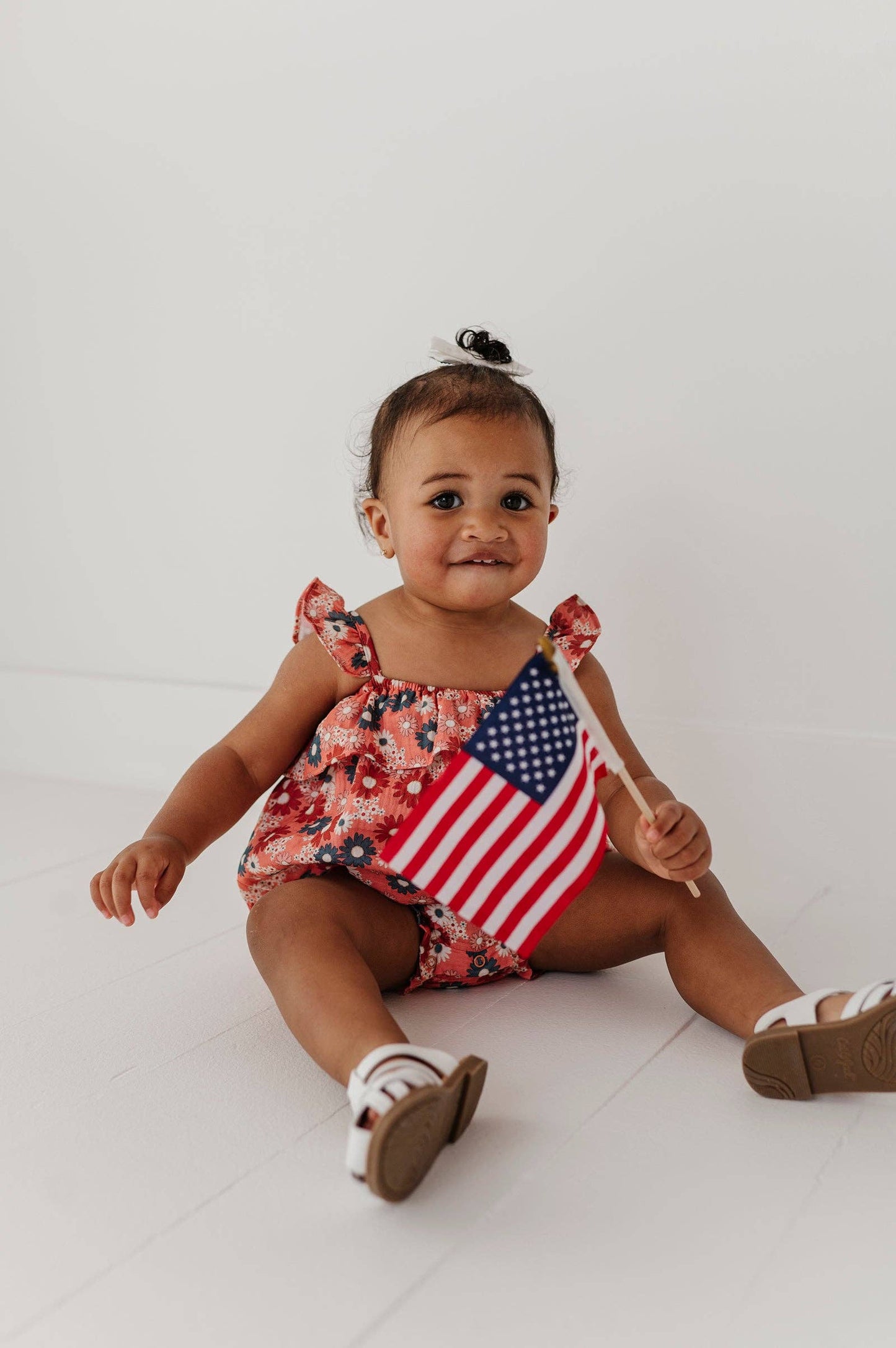 Zoey Daisy Gauze Bubble Romper