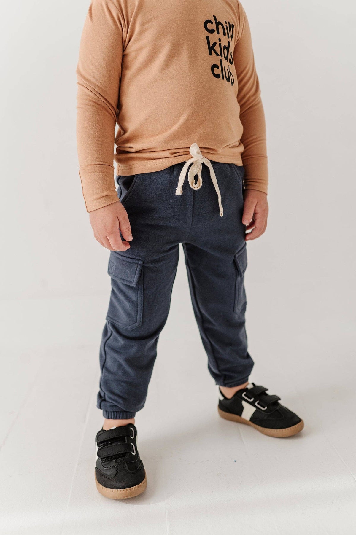 Nightfall Blue Bamboo Cargo Pants