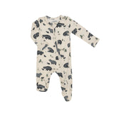 Black Bear 2 Way Zipper Footie: Black