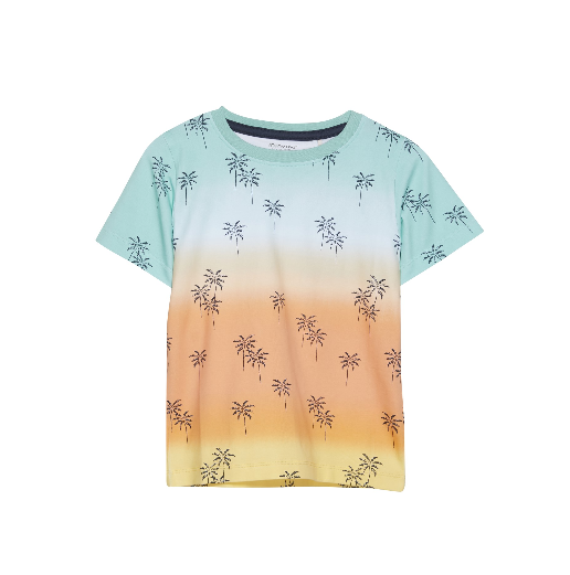S/s T-Shirt: Palm Tree Sunset Gradient