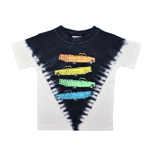 Stacked Car Tee: Black