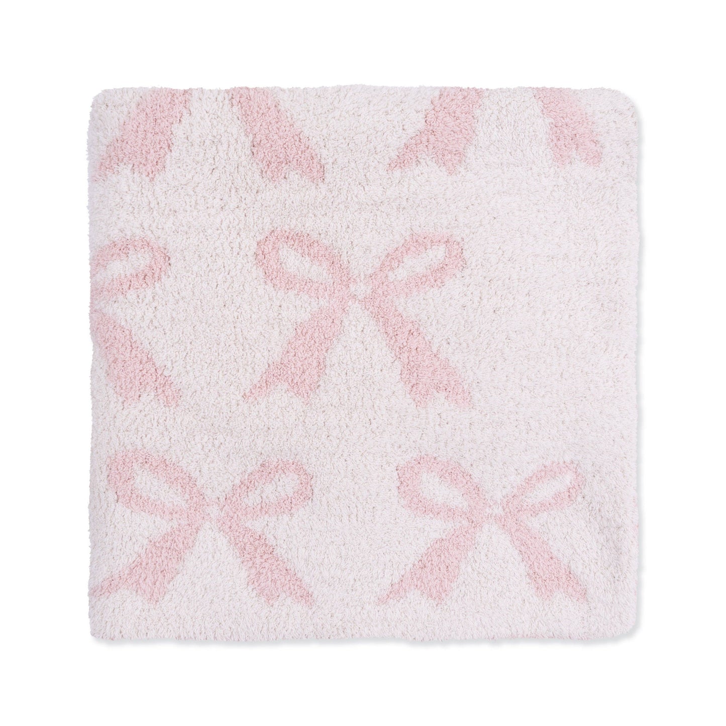 Chenille - Blush Bow Blanket