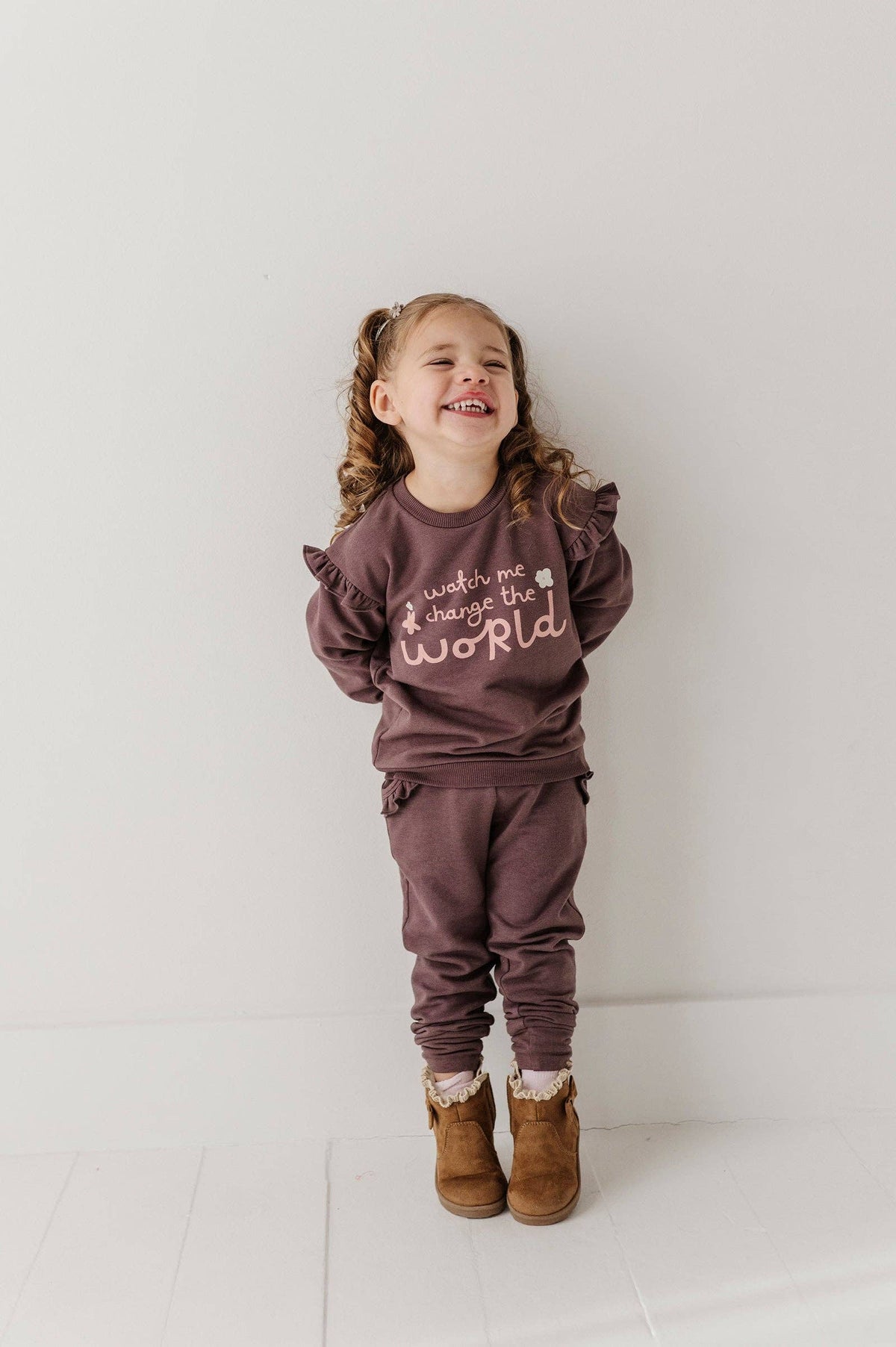 Watch Me Change The World Ruffle Sweatshirt
