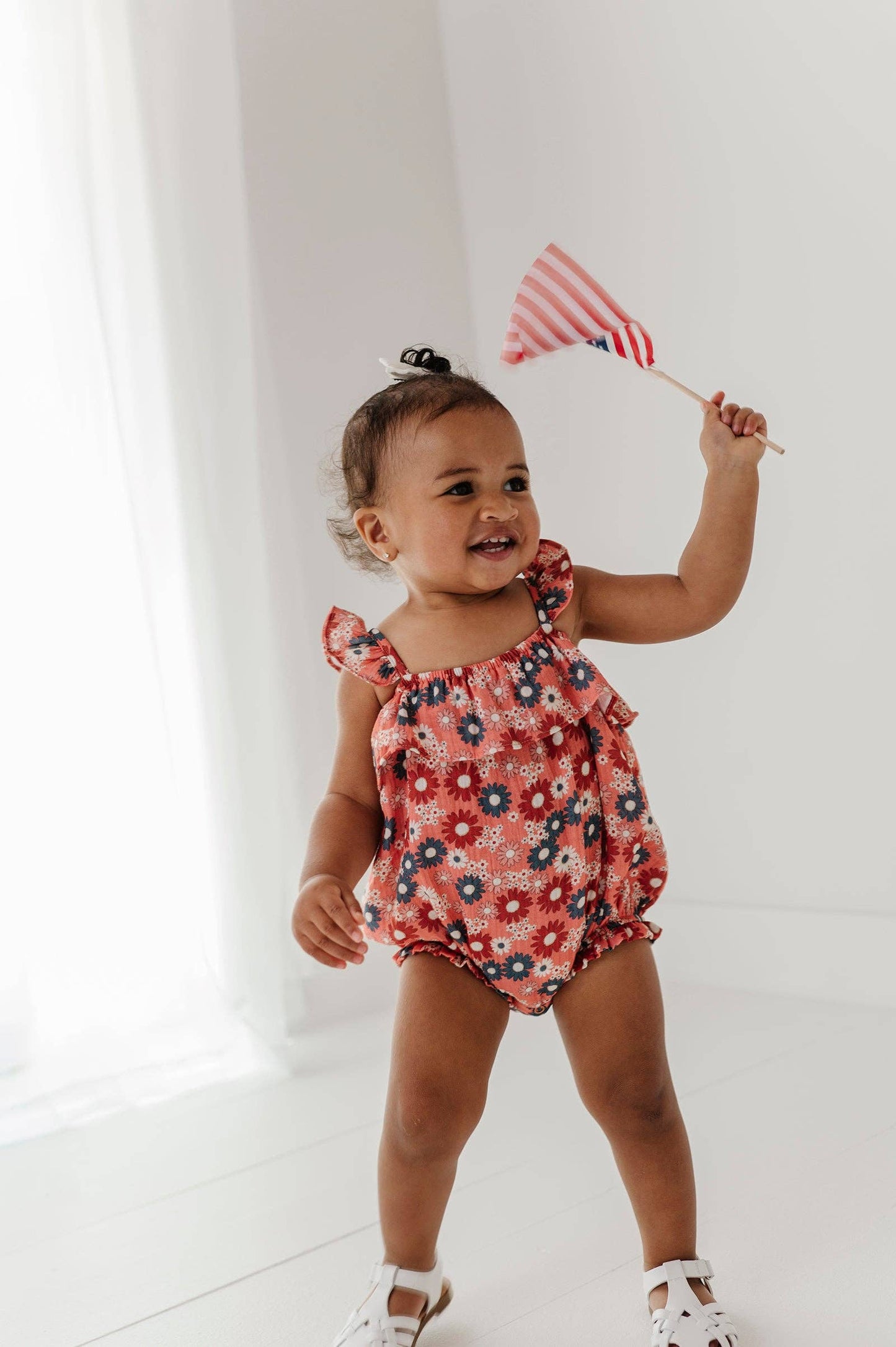 Zoey Daisy Gauze Bubble Romper