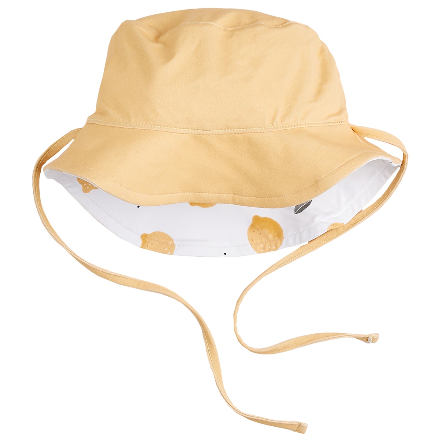 Baby Girl Reversible Sun Hat Knit: Off white