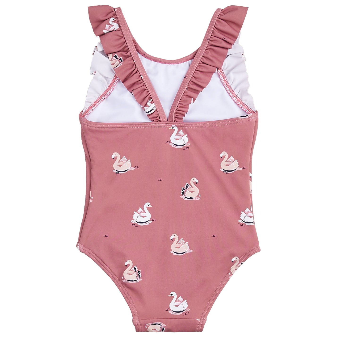 Girl 1Pc Swimsuit Knit: Pink Dk.