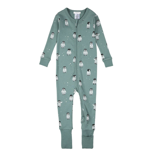 Baby Penguin Print on Teal Convertible Sleeper