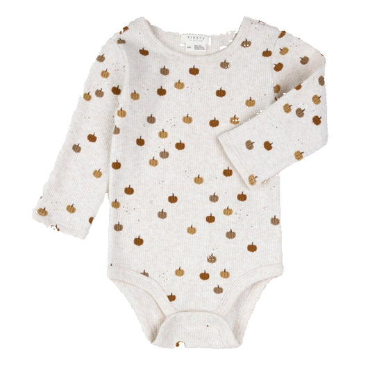 Off White Pumpkin Patch Onesie