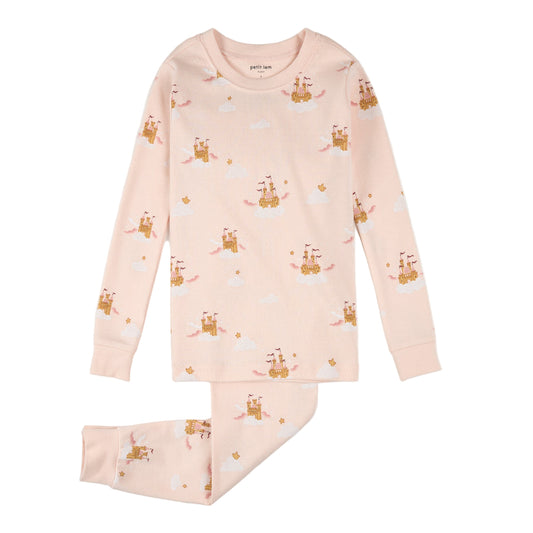 Magic Castle Print on Light Pink PJ Set
