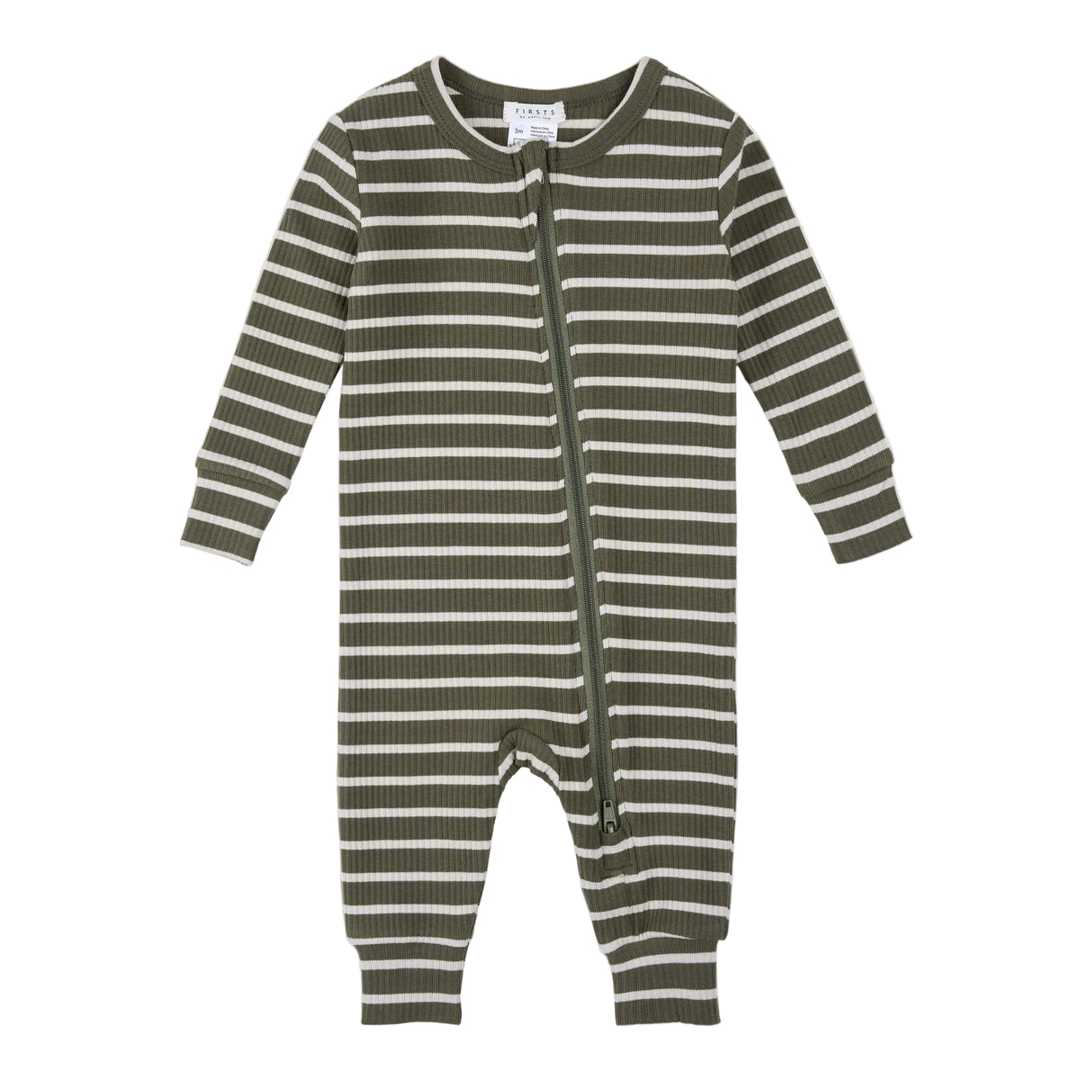 Farm Green Striped Modal Rib Sleeper