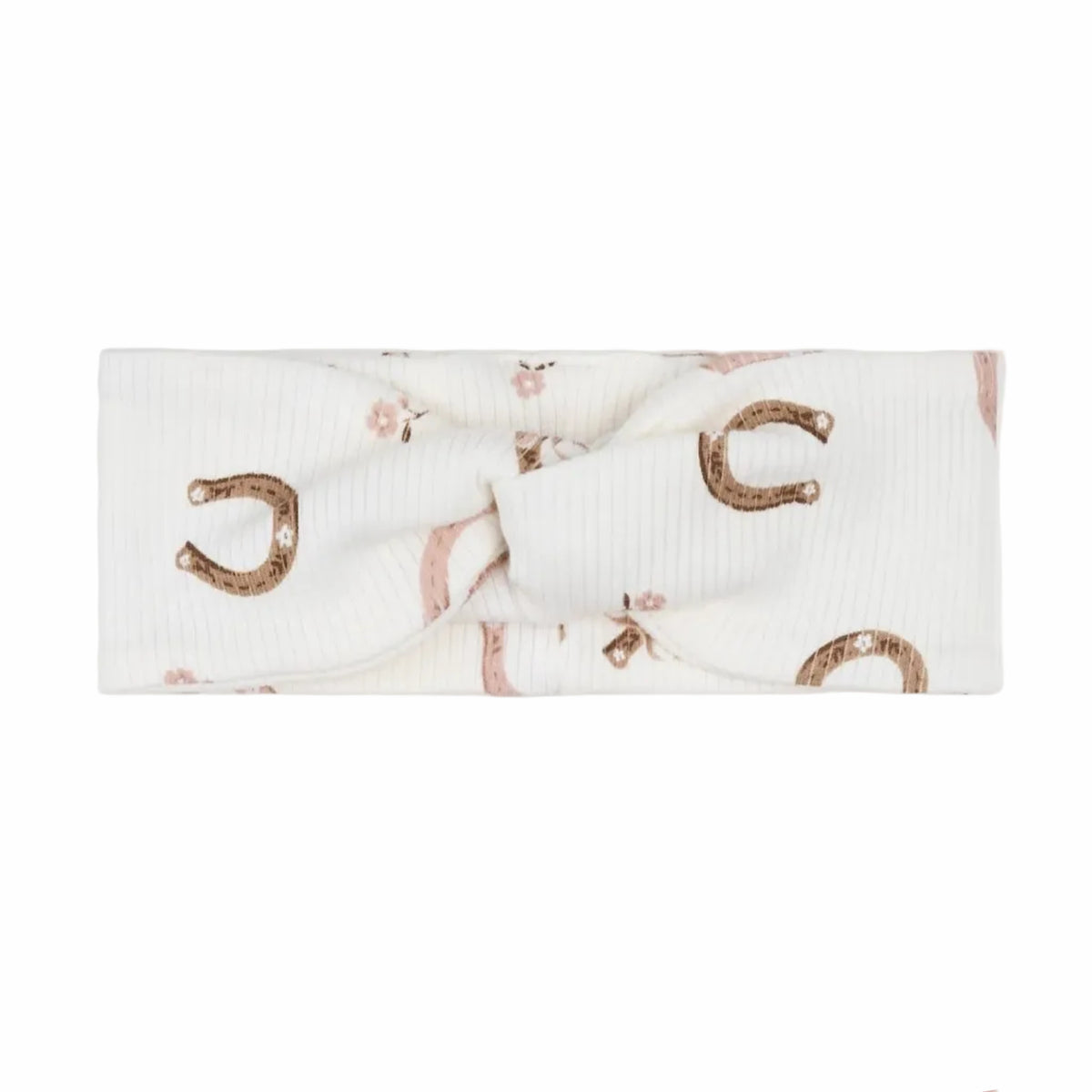 Horseshoe & Pink 2 Pack Headbands