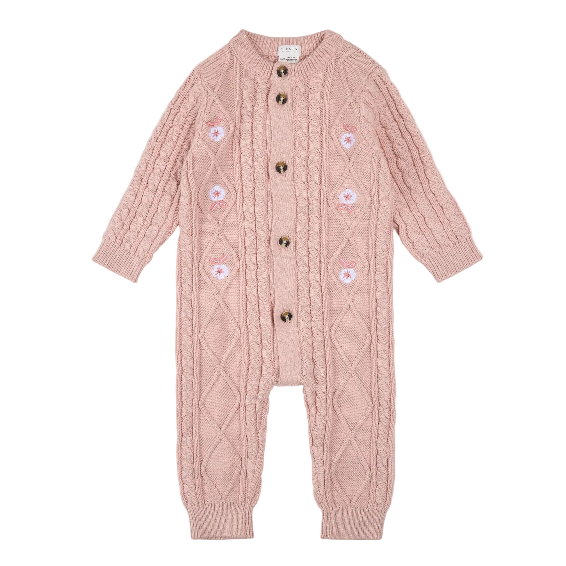 Farm Floral Sweater Knit Playsuit