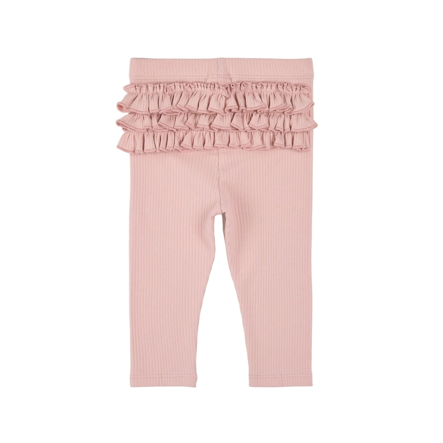 Blush Pink Ribbed Leggings