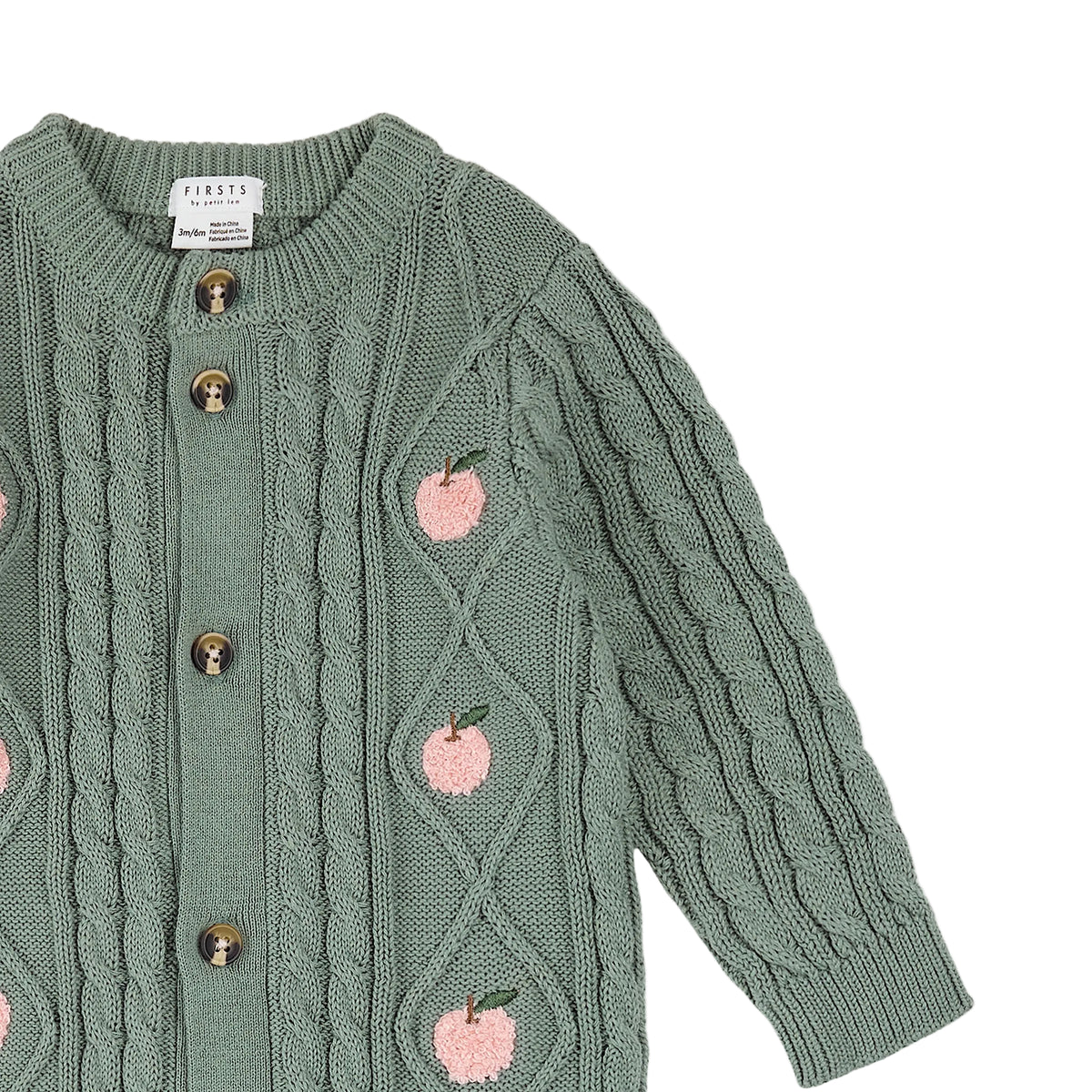 Apple Print Sweater Knit Playsuit