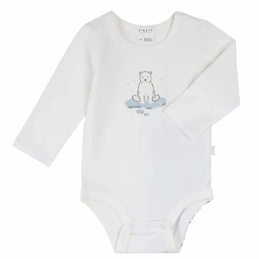 Polar Bear Bodysuit And Pant Set flat lay
