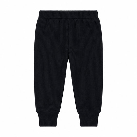 Navy Blue Ribbed Pants
