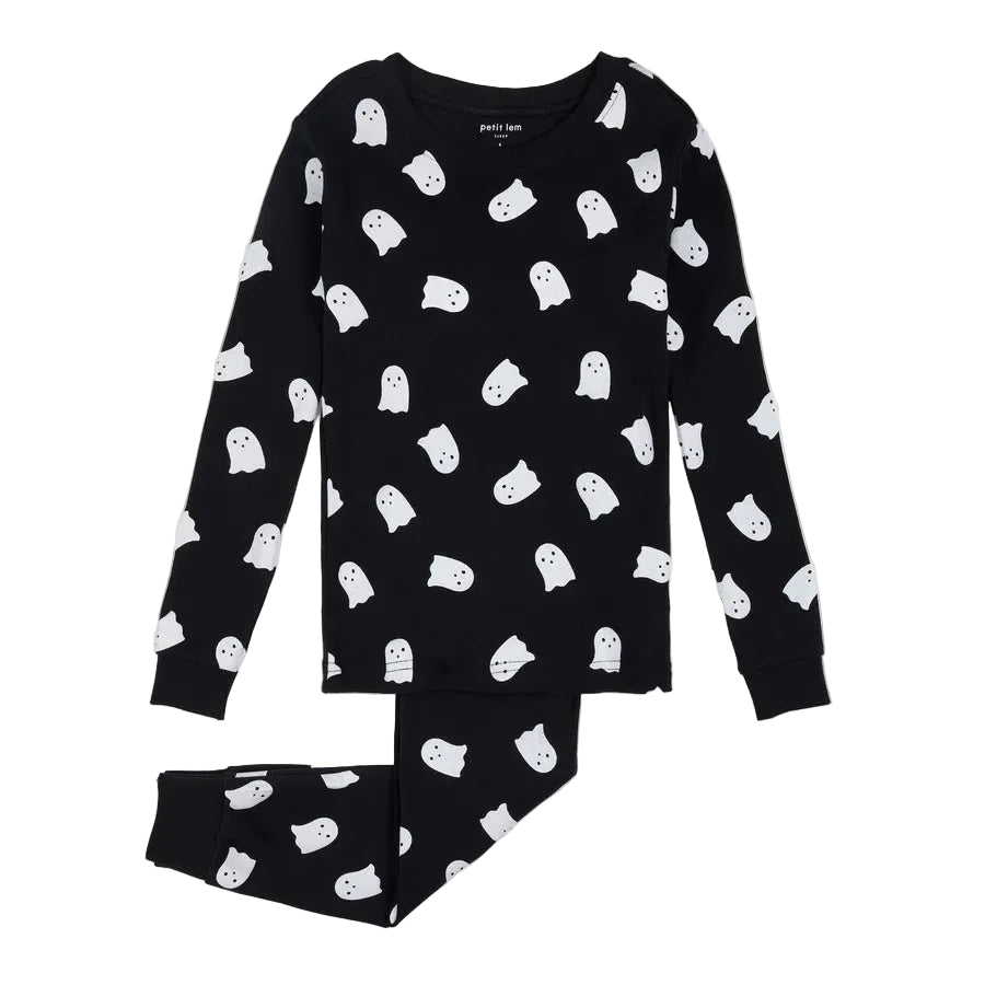 Glow in the Dark Ghost Top & Pant PJ Set