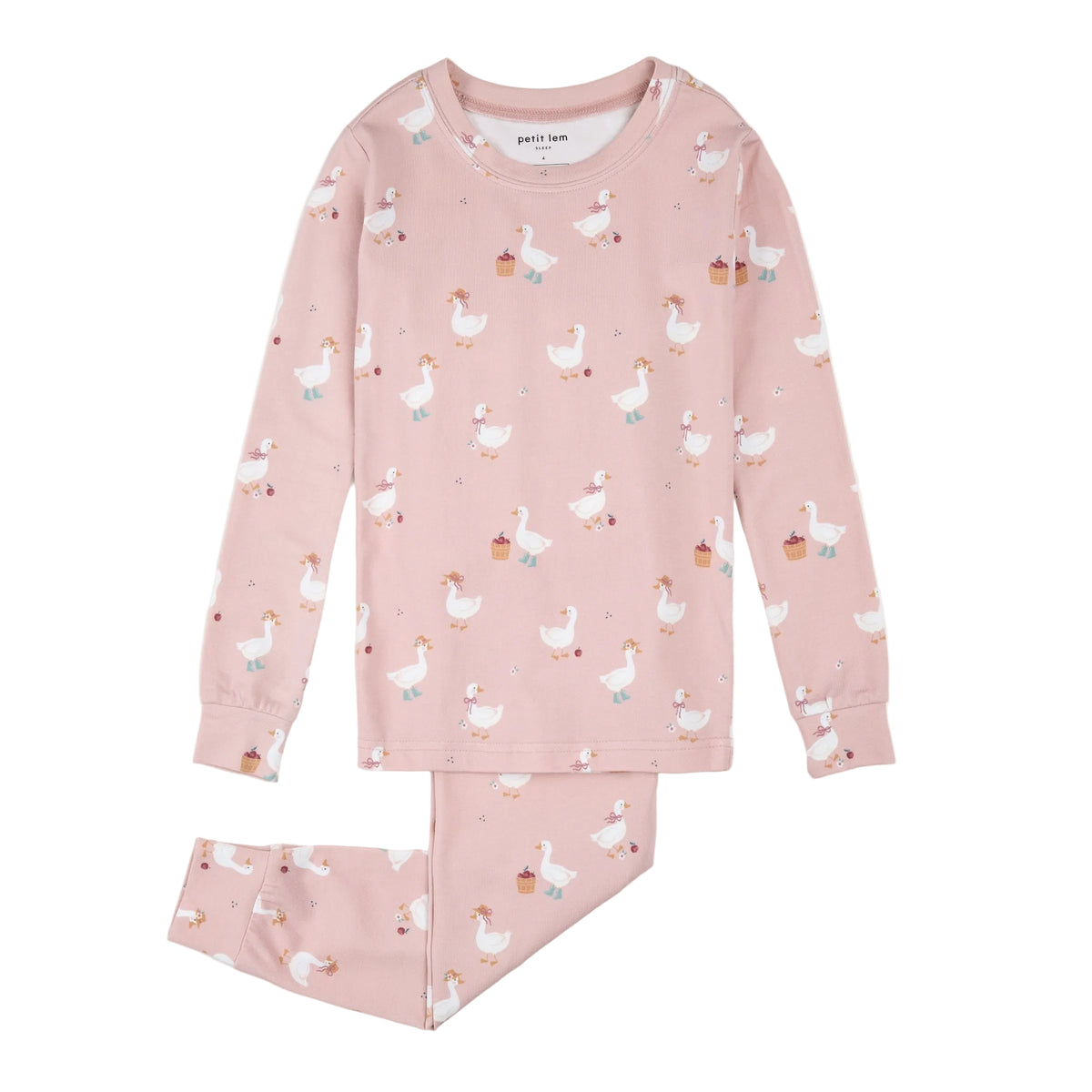 Dress Up Duck Print on Primrose LunaKnit PJ Set
