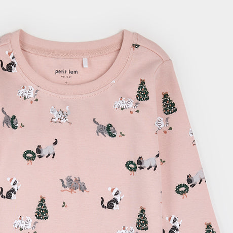 Meowy & Bright Pink Pj Set
