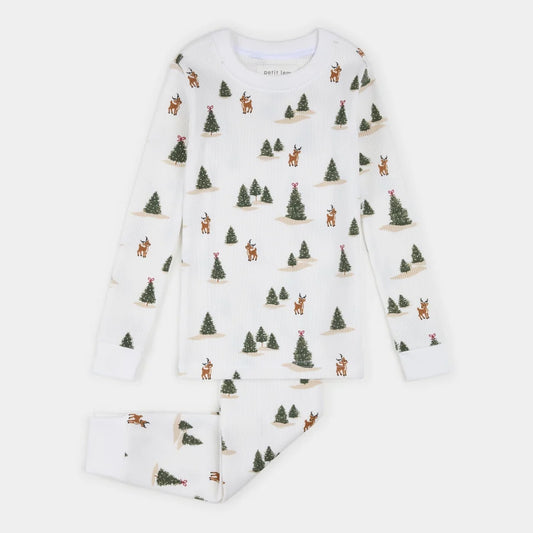 Winter Wonderland White Thermal Pj Set