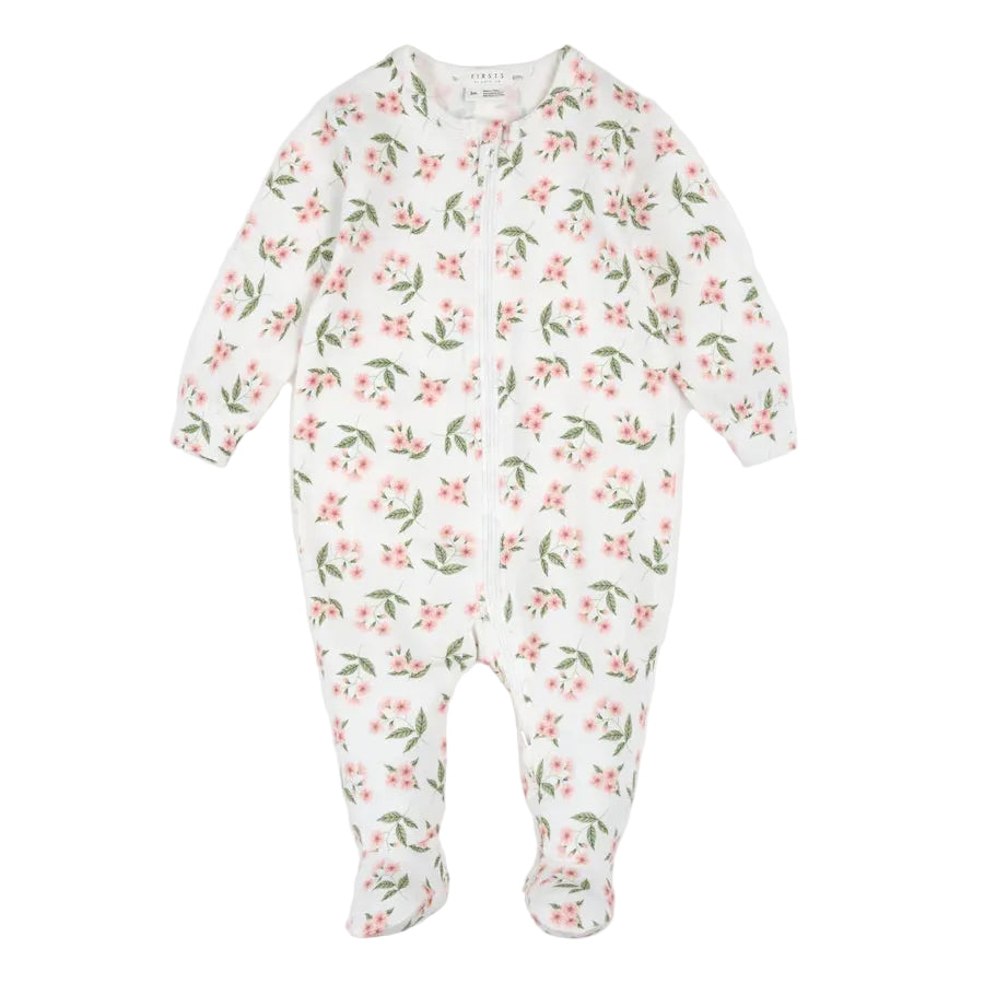 Pink Blossom Footed Sleeper