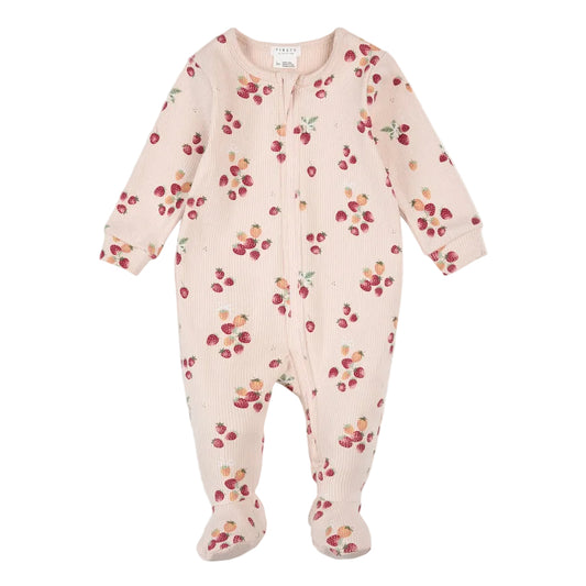 Sweet Strawberries Footed Sleeper