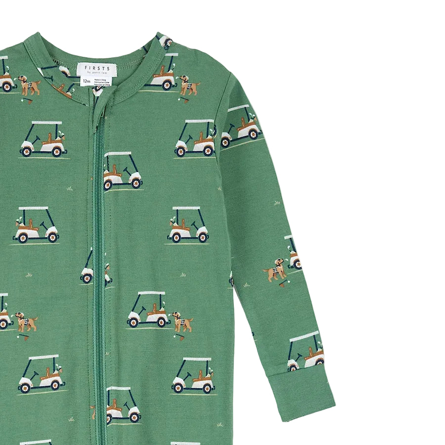 Dark Green Golf Carts Convertible Sleeper