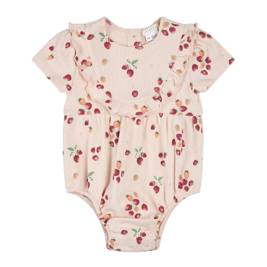 Sweet Strawberries S/S Knit Onesie