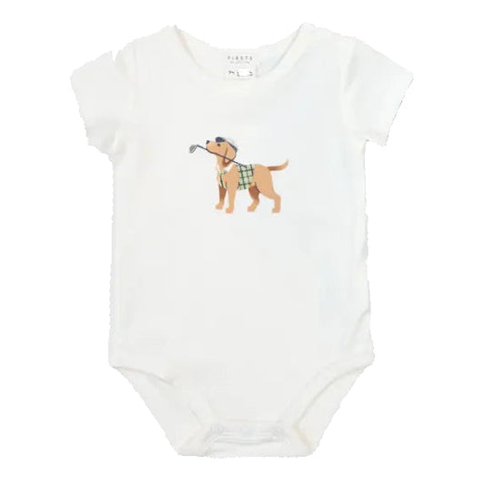 Golfing Pup S/S Onesie