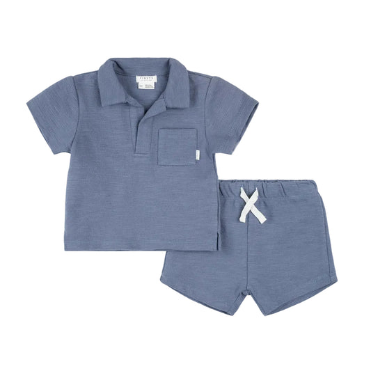 Ocean Blue Knit S/S Top + Short