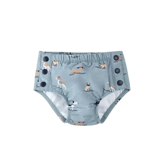 Surfing Pups Blue Swim Diaper