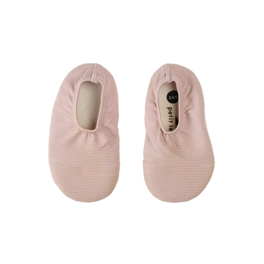 Lavender Ribbed Swim Slippers